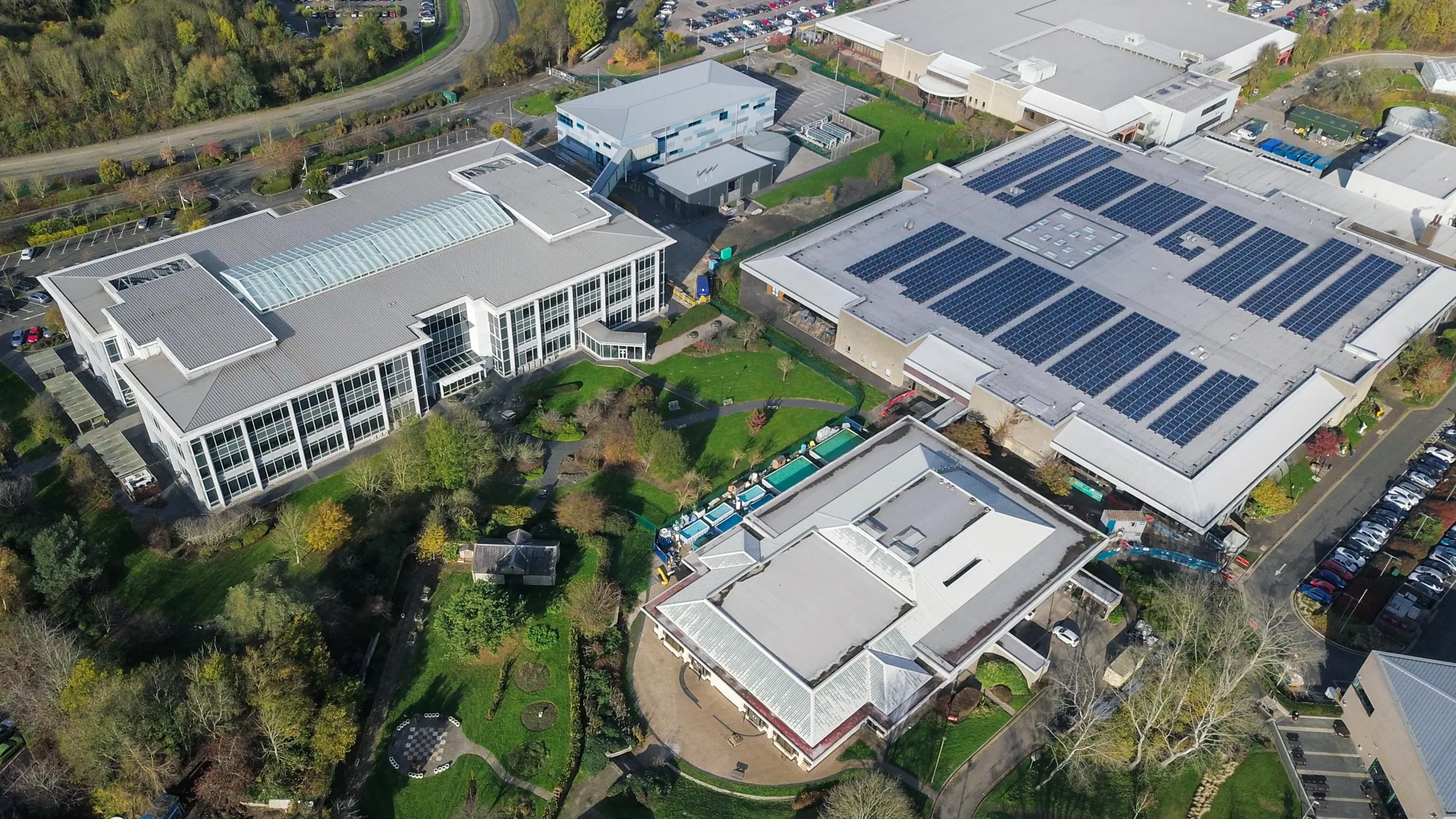 Commercial solar installation
